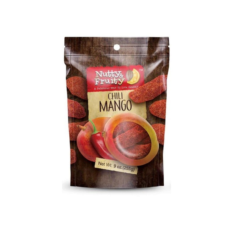 Nutty & Fruity - Dried Mango Slices With Chili - Healthy Snack, Non-Gmo, Vegan, Gluten-Free (9 Oz)