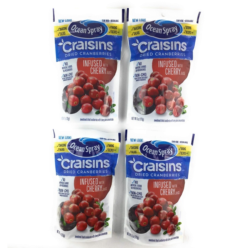 Ocean Spray Cherry Craisins 6 Oz ( 4 Pack)