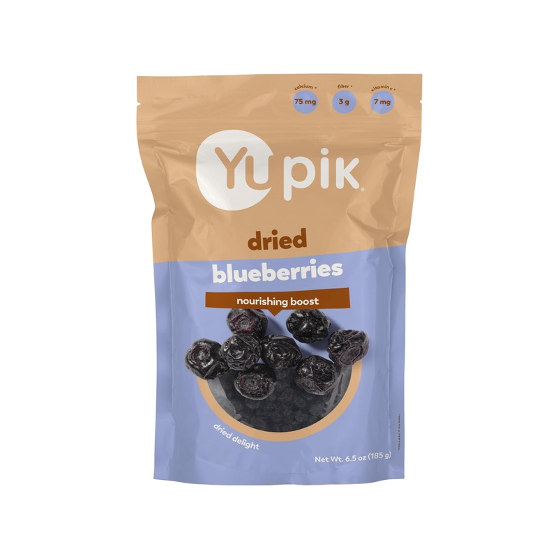 Yupik Dried Blueberries, 6.5 Oz, Gluten-Free, Kosher, Whole Berries, No Sulphites, Dried Fruits, Healthy Snacks, Source Of Vitam