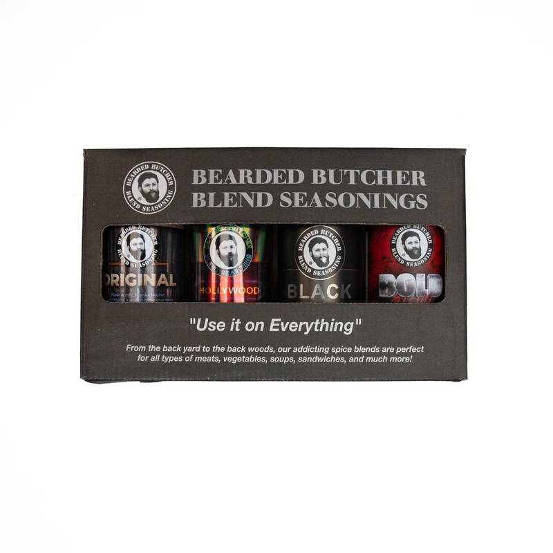 Bearded Butchers 4-Pack Seasoning Bundle, Includes Original, Hollywood, Black, And Bold Blends - Get As A Gift Or Use For Any Co