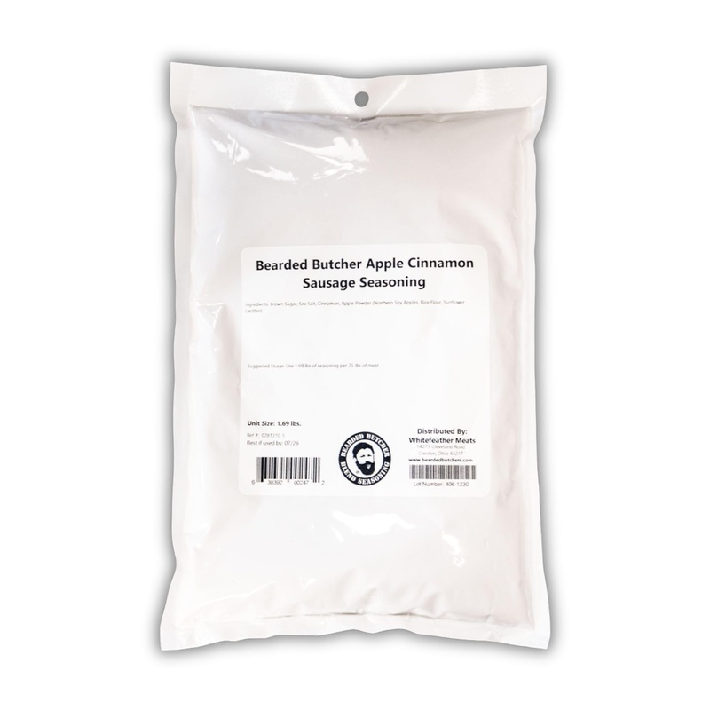 Bearded Butchers Apple Cinnamon Seasoning 27Oz - For Up To 25 Lbs Of Meat - Perfect For Breakfast Sausage, Bratwurst & More - Sw