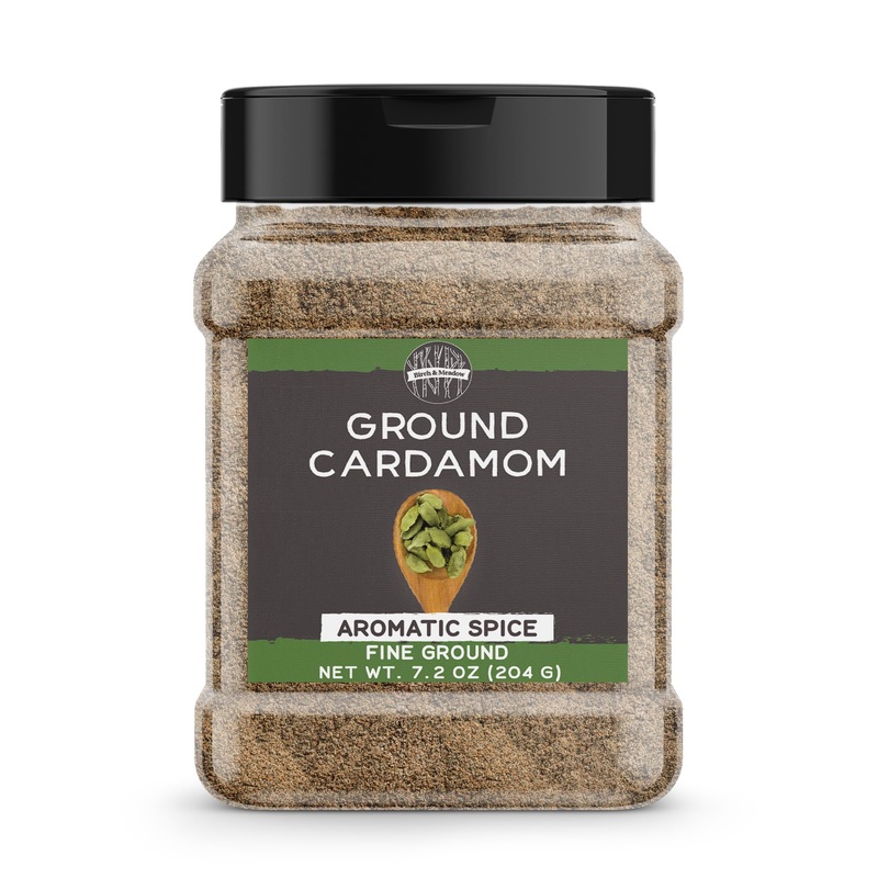 Birch & Meadow Ground Cardamom, 7.2 Oz, Spicy & Fruity, Versatile Spice