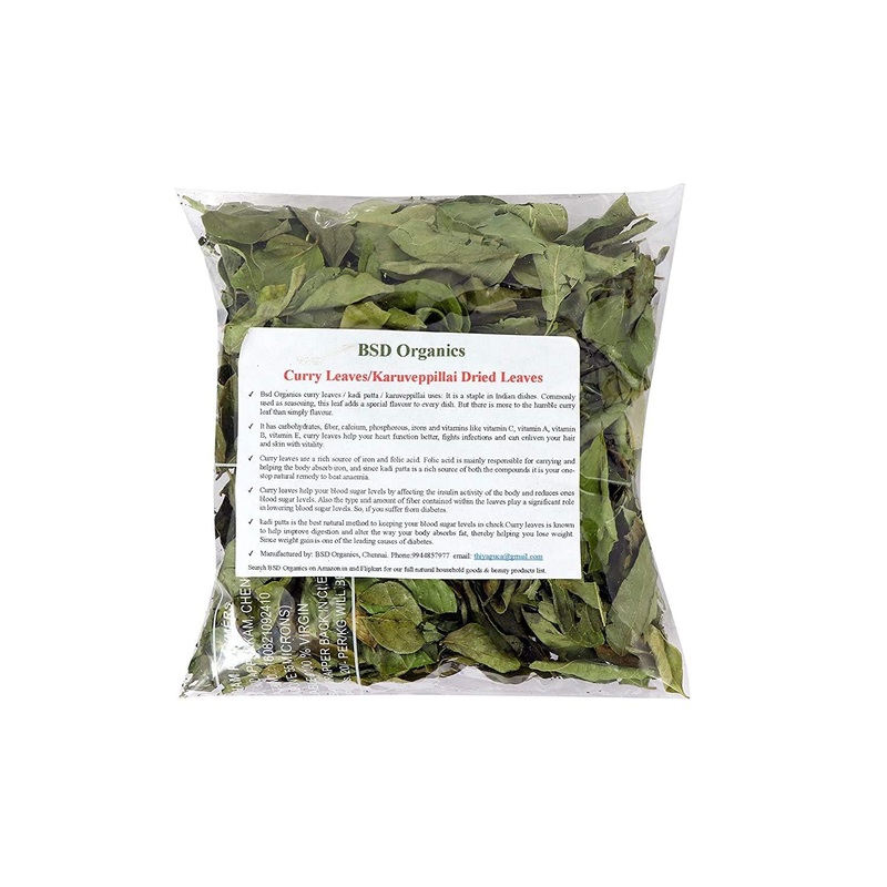 Bsd Organics Curry Leaves/Karuveppillai Dried Leaves Granules - 250 Gm