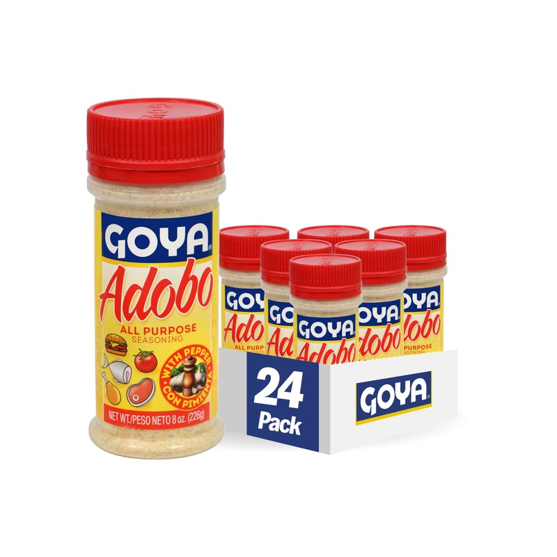 Goya Foods Adobo All Purpose Seasoning With Pepper, 8-Ounce (Pack Of 24)