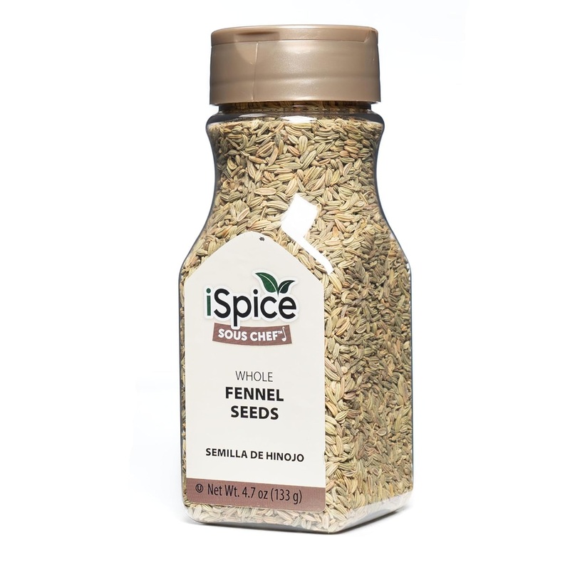 Ispice | Fennel Seed | Bulk Size | Gourmet Spice | Kosher (4.7 Oz, Whole Fennel Seed)