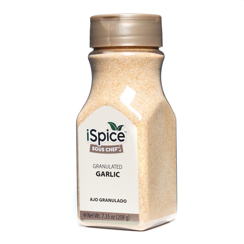 Ispice Garlic Granulated | Ready To Use | Premium Quality | 7.35Oz (208G)