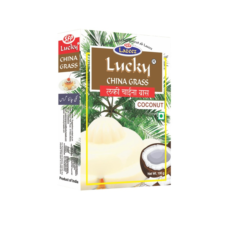Lucky China Grass (Coconut Flavor 100 Gm)[Pack Of 5]