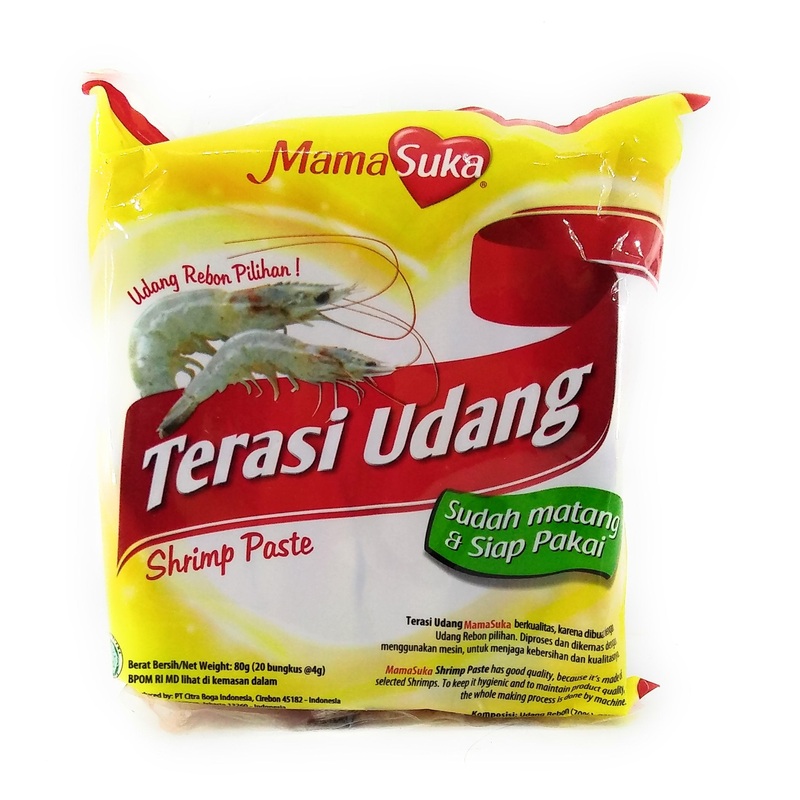 Mama Suka Terasi Udang - Shrimp Paste (Single Use Type), 80 Gram
