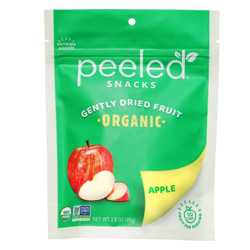 Peeled Snacks Organic Dried Fruit, Apple, 2.8 Oz., Pack Of 12  Healthy, Vegan Snacks For On-The-Go, Lunch And More