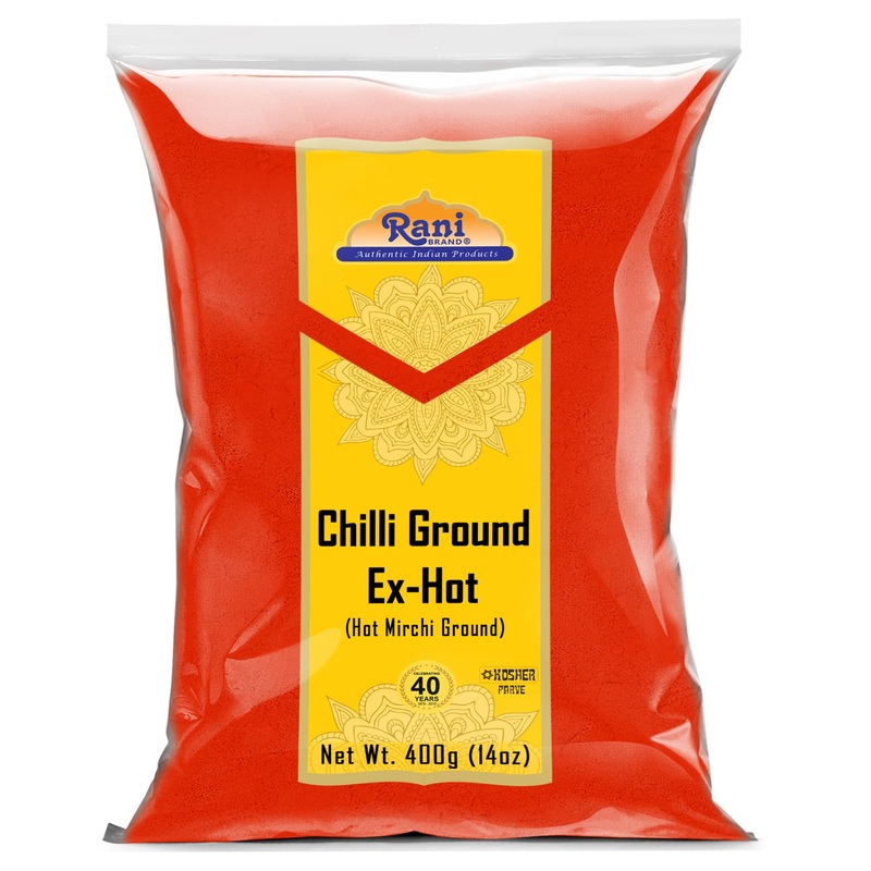 Rani Extra Hot Chilli Powder Indian Spice 14Oz (400G) ~ All Natural | No Color Added | Gluten Friendly | Vegan | Non-Gmo | Koshe