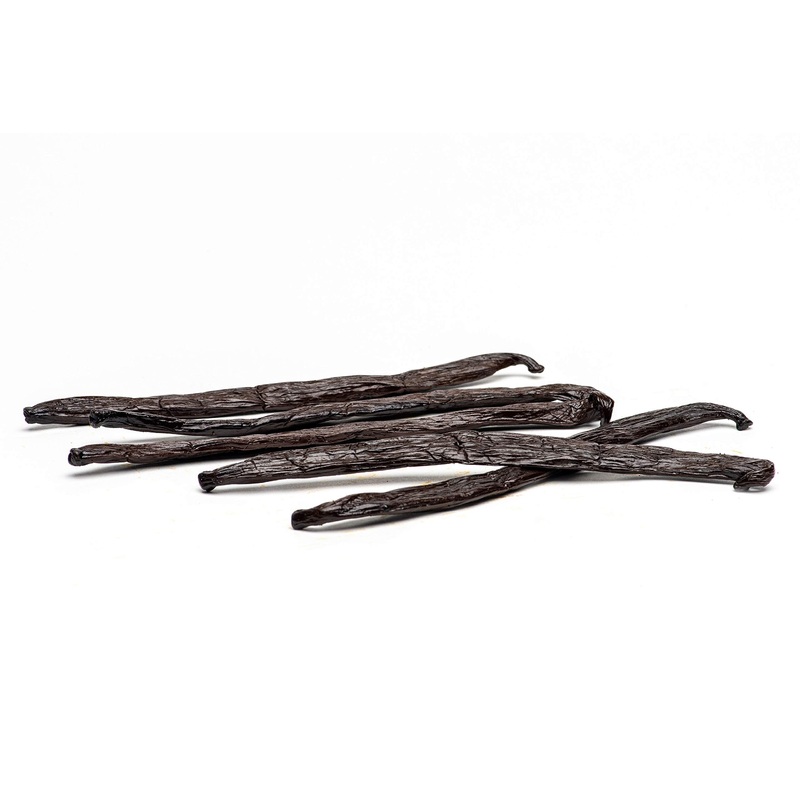 Slofoodgroup - Gourmet Vanilla From Tahiti - Real Tahitian Vanilla Bean Pods - 5 Count - For Cooking, Baking, And Vanilla Extrac