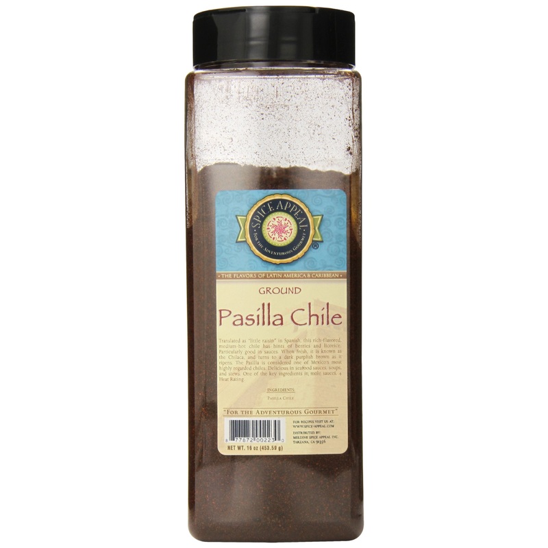 Spice Appeal Pasilla Chile Ground, 16 Ounce
