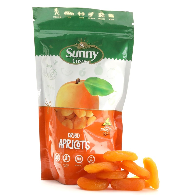Sunny Crisps Dried Apricots 10.58 Oz - Dry Apricots No Sugar Added For Toddler Fruit Snacks - Turkish Apricots Dried Fruit - Con