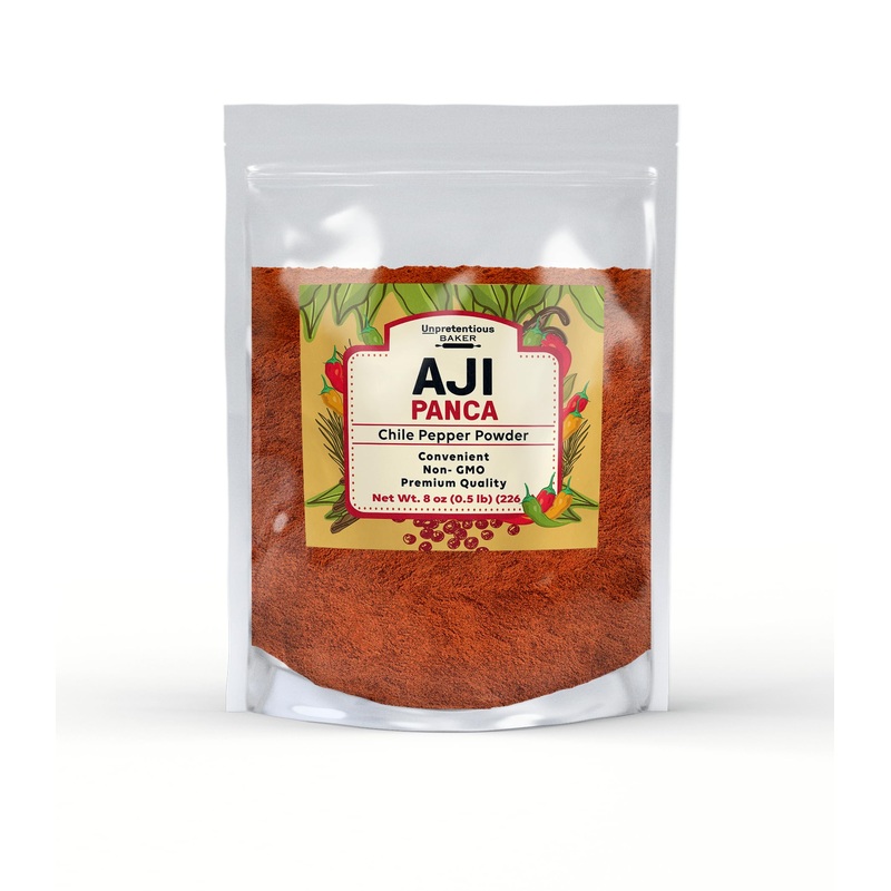 Unpretentious Aji Panca Chile Pepper Powder, 8 Oz, Fruity Taste, Mild Pepper, Seasoning