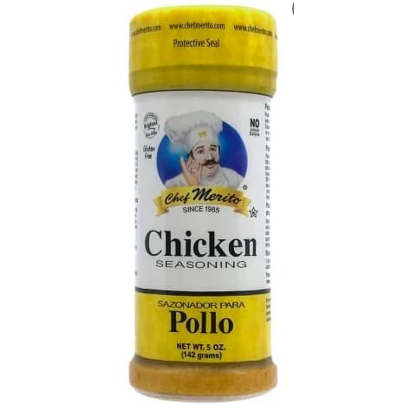 Chef Merito Chicken Seasoning 5 Oz | Savory & Balanced Poultry Blend | Perfect For Grilled, Roasted & Fried Chicken | Authentic