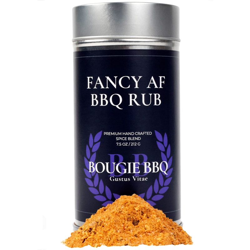 Fancy Af Bbq Rub | Gourmet Seasoning | Artisanal Spice Blend | 7.5 Oz (212G) | All Natural | Non Gmo | Small Batch | No Msg Or A