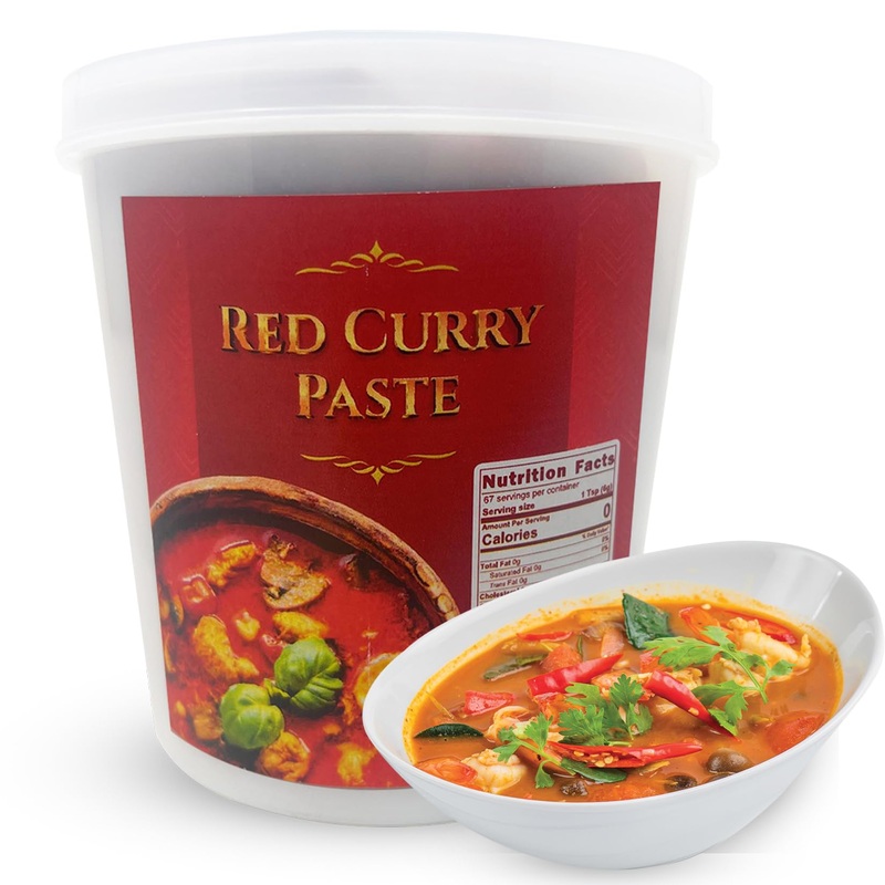 Fusion Select Red Curry Paste - Seasoning Spice Blend For Asian Food, Middle Eastern & Indian Cuisine - Dressing & Condiment For