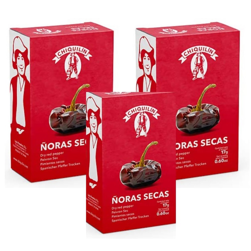 Generic Chiquilin Noras Secas/Dried Red Peppers 17G Each - 3 Pack