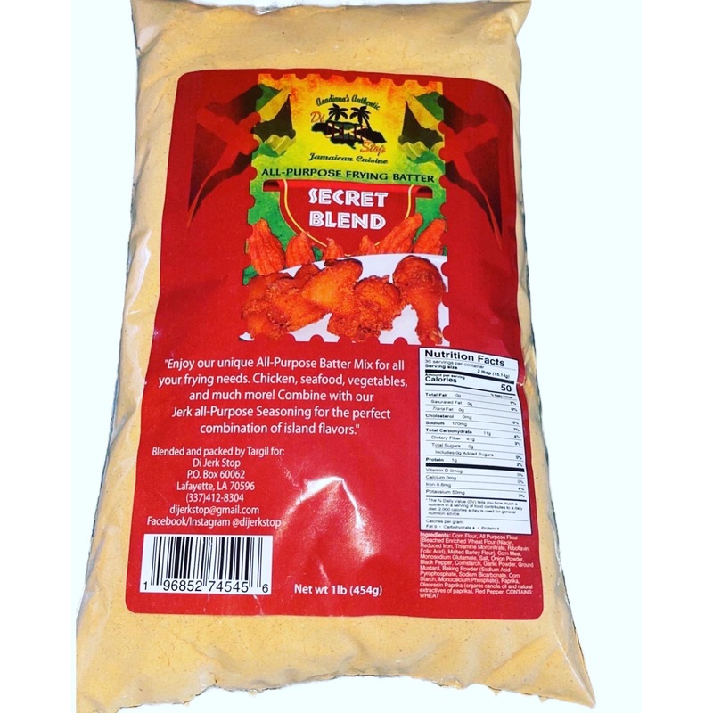 Generic Di Jerk Stop Fry Batter - Flavor Enhancer, 16 Ounce Pack for Crispy Fried Foods