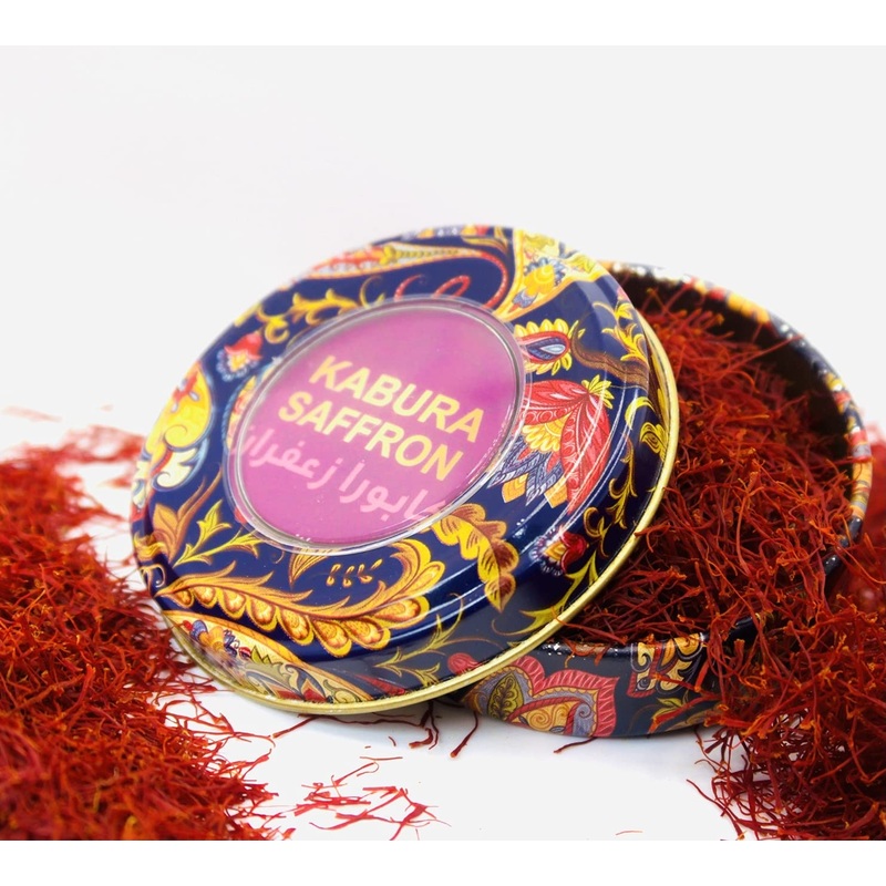 Kabura Saffron, Authentic Afghanistan Saffron Threads All-Red Saffron Spice For Tea, Rice, Milk, Soups, Chicken, Curry, Dessert,