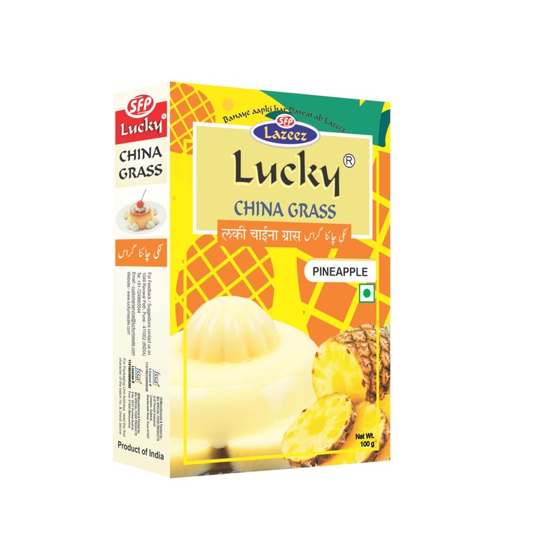 Lucky China Grass (Pineapple Flavor 100 Gm)[Pack Of 5]