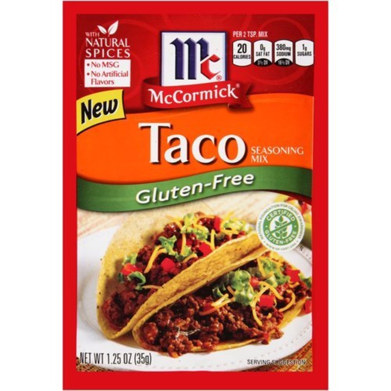 Mccormick Gluten-Free Taco Seasoning Mix 1.25Oz (8 Pack)