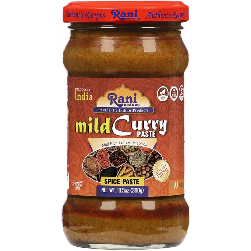 Rani Curry Paste Mild (Spice Paste) 10.5Oz (300G) Glass Jar ~ No Colors | All Natural | Non-Gmo | Vegan | Gluten Free | Indian O