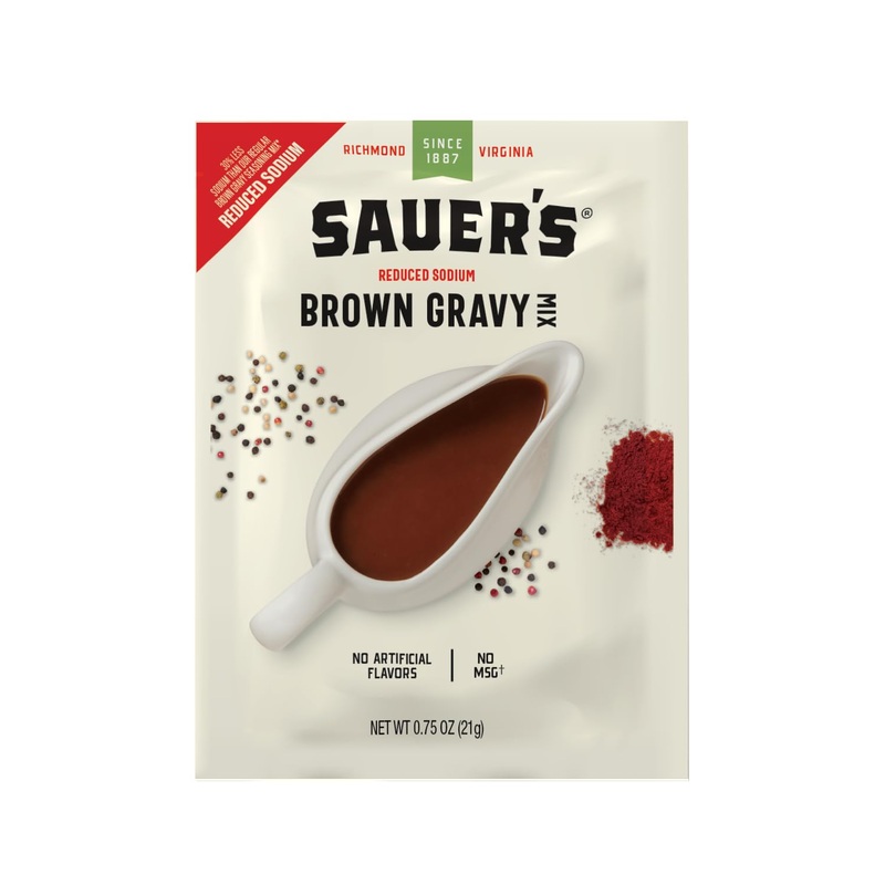 Sauer'S Brown Gravy Less Sodium, 0.75 Ounce (Pack Of 1)