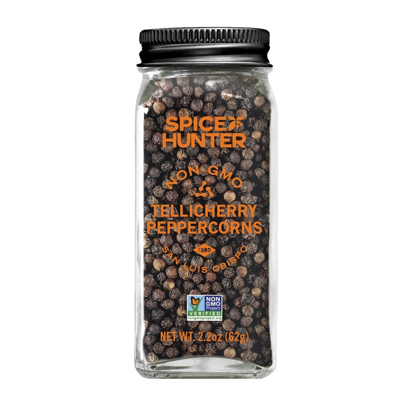 Spice Hunter Black Peppercorns, Tellicherry, Whole, 2.2 Ounce (Pack Of 6)