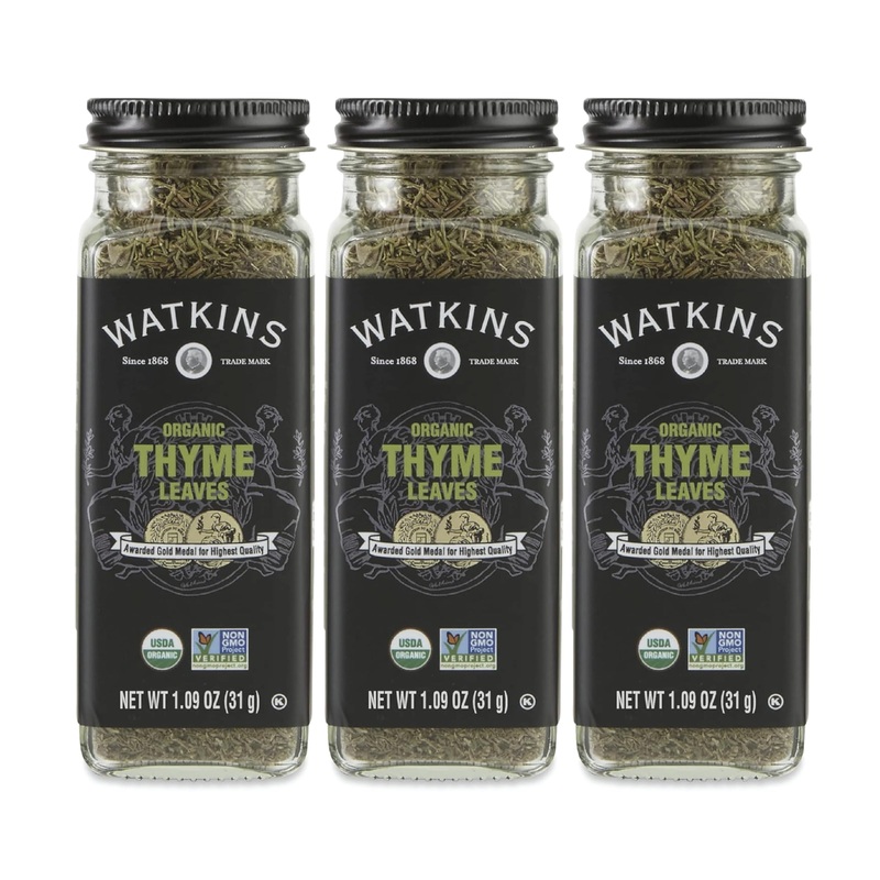 Watkins Gourmet Organic Spice Jar, Thyme Leaves, 1.26 Ounce (Pack Of 3)