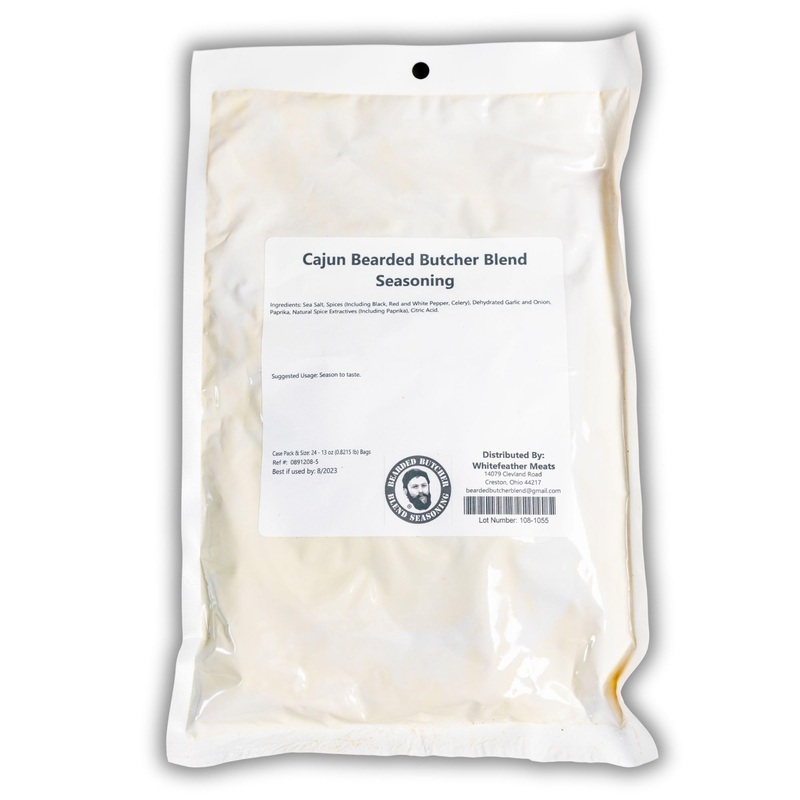 Bearded Butchers Cajun Seasoning, 13Oz - Season 25 Lbs Of Meat, No Msg, Gluten-Free, Bold Pepper Flavor For Sausage, Brats, Jerk