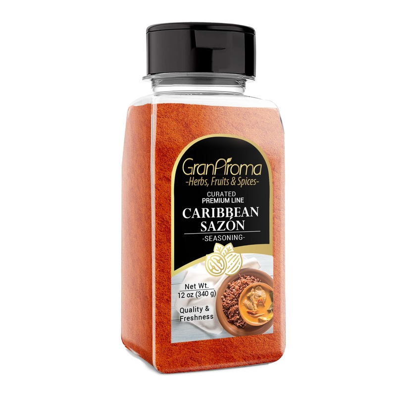 Granaroma Caribbean Saz  N, 12 Oz, Chicken & Rice, Flavorful Seasoning Blend, Caribbean Cuisine
