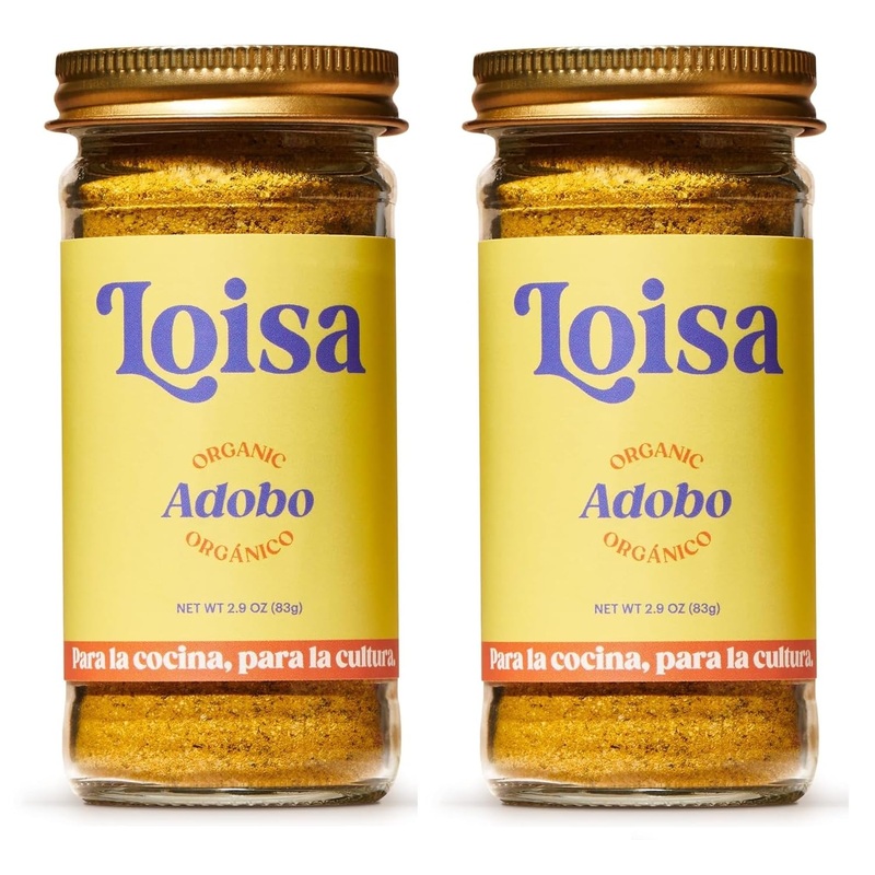 Loisa Seasoning, Usda Organic, Non-Gmo, No-Msg, No Preservatives, No Artificial Coloring, No Artificial Flavors, 2.9Oz (Adobo 2