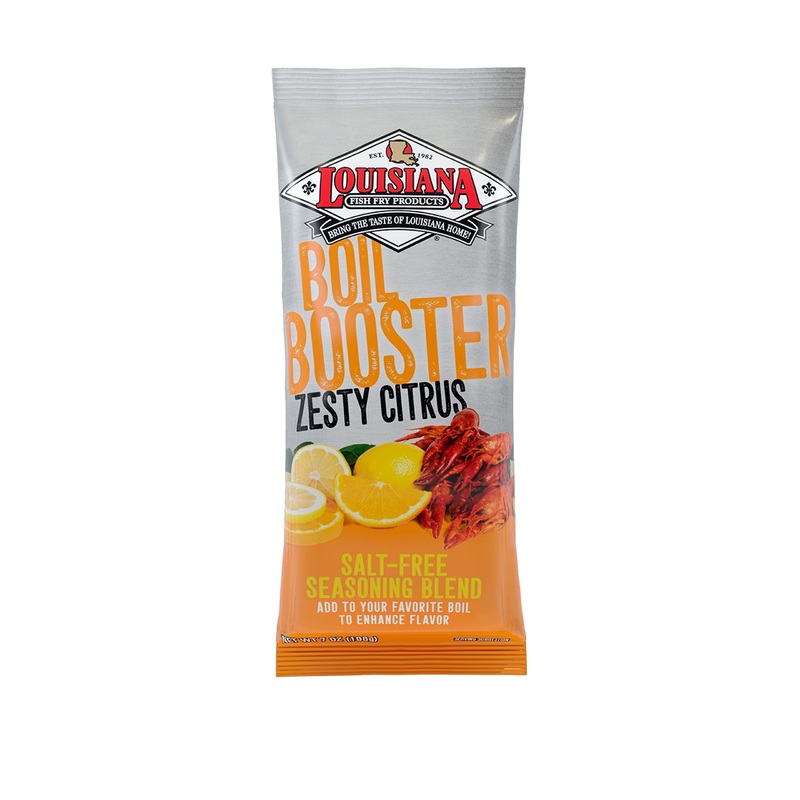 Louisiana Fish Fry Boil Booster Salt-Free Seasoning Blend, Zesty Citrus, 7 Ounce (Pack Of 12)