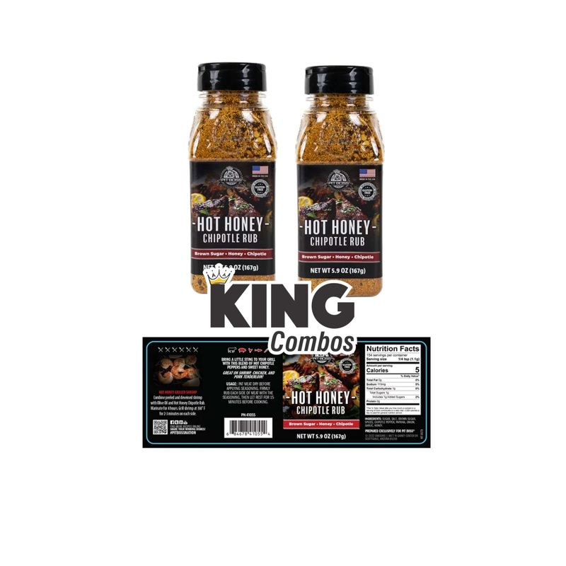 Pit Boss Grill Seasoning & Rub Hot Honey 5.0 0Z Pack Of 2 + King Qr Code