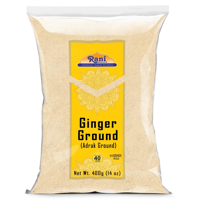 Rani Ginger (Adarak) Powder Ground, Spice 14Oz (400G) ~ All Natural | Vegan | Gluten Friendly | Non-Gmo | Kosher | Indian Origin