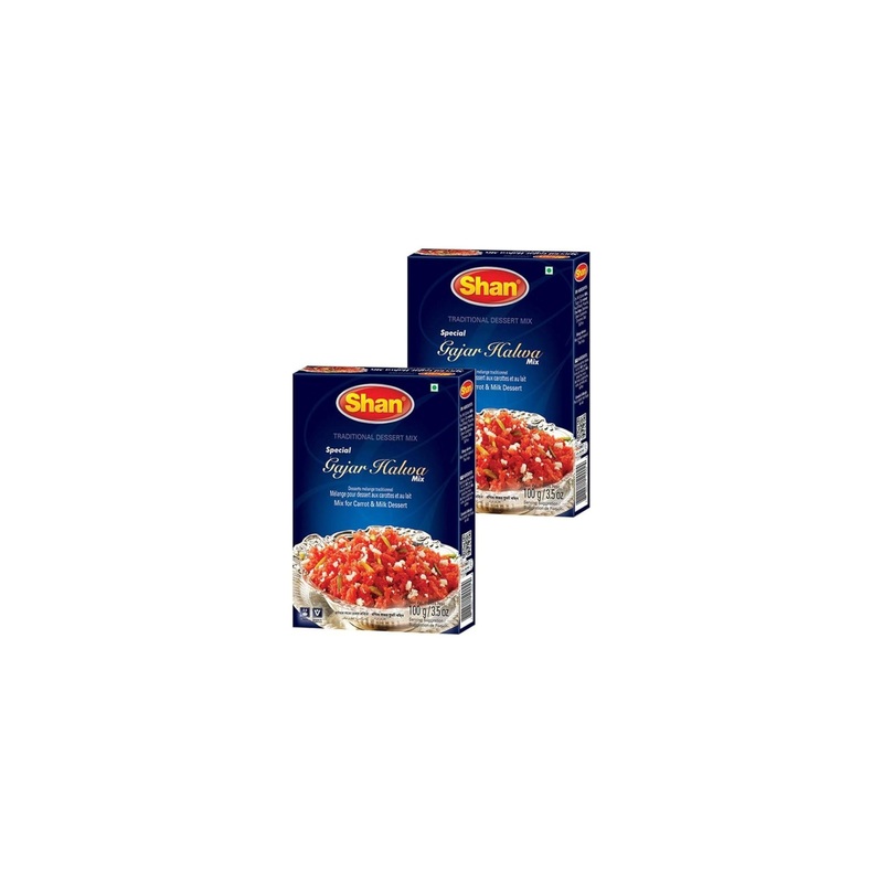 Shan Special Gajar Halwa Traditional Dessert Mix 3.5 Oz (100G) - Powder For Carrot And Milk Dessert - Suitable For Vegetarians -