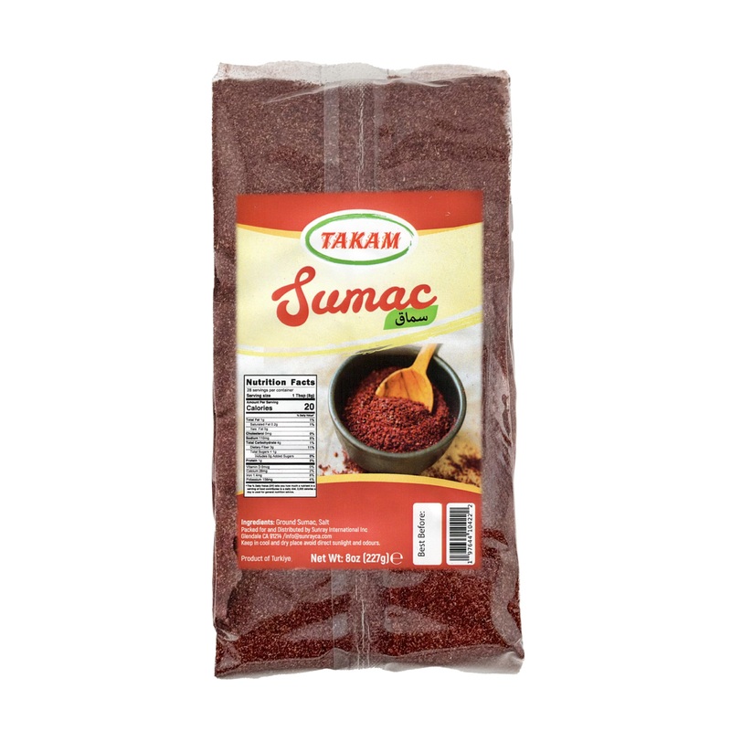 Takam Sumac Spice, 8Oz Ground Sumac In Bag, 227G Product Of Turkey