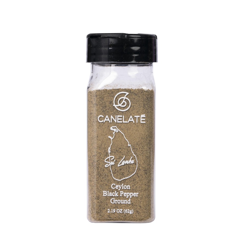 Canelat   Organic Black Pepper Ground 62G (2.19Oz) - Packed At The Source, 100% Pure, Highest Piperine Black Pepper From Small H