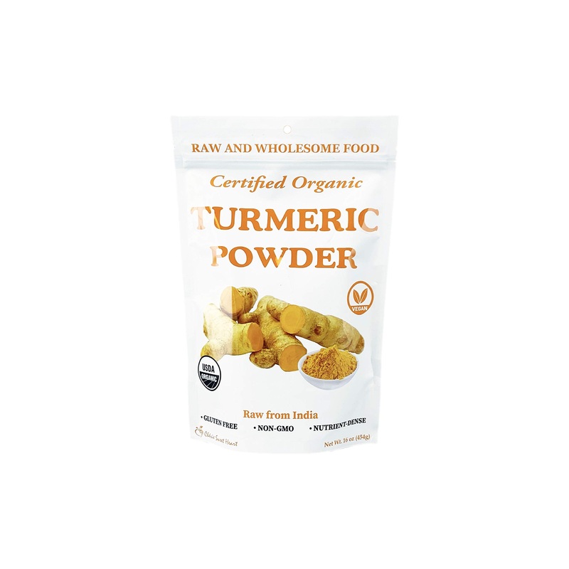 Cherie Sweet Heart - Organic Turmeric Root Powder, 100% Raw From India, 16 Oz (1 Lb) Resealable Bag