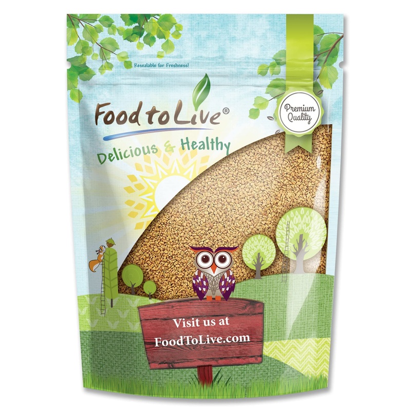 Fenugreek Seeds, 1 Pound - Non-Gmo Verified, Whole, Raw, Sproutable, Vegan, Kosher, Bulk Methi, Good Source Of Dietary Fiber, Pr