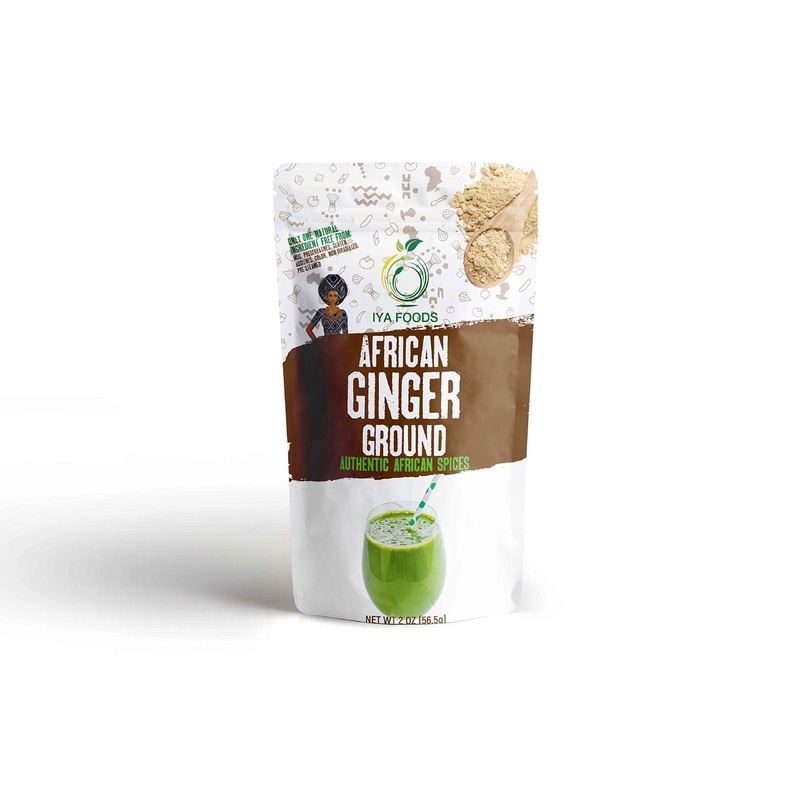 Iya Foods Ginger Ground 0.12 Lbs, Kosher Certified, No Preservatives, No Added Color, No Additives, No Msg