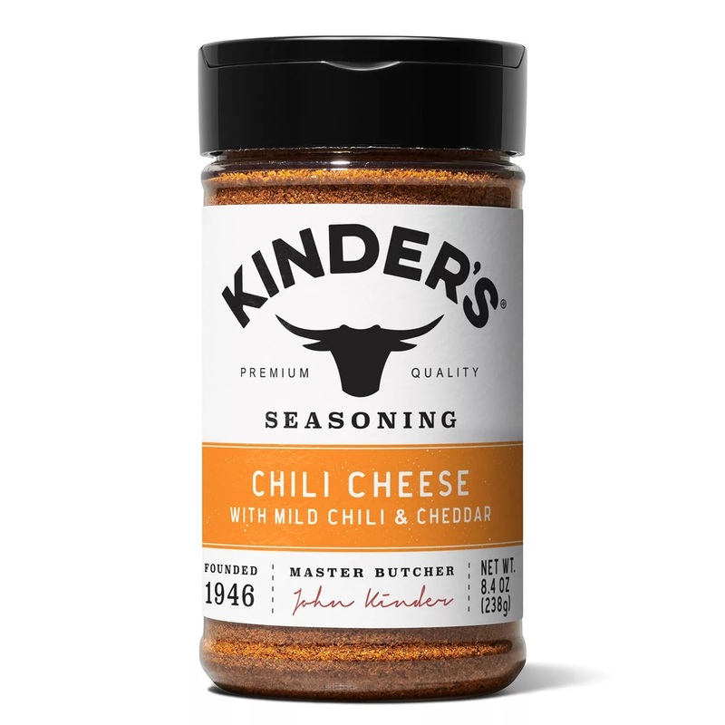 KINDER'S Chili Cheese Seasoning, 8.4 Ounce - Flavorful Spice Mix for Tacos, Nachos, and Dips