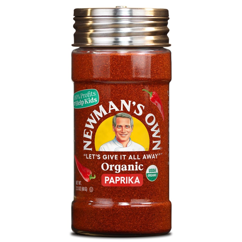 Newman'S Own Organic Paprika; Great On Meats, Stews, Soups, Usda Certified Organic, Non-Gmo, Kosher, 2.13Oz. Bottle