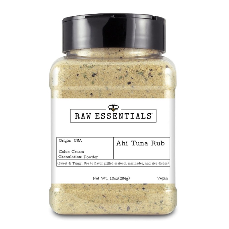 Raw Essentials Ahi Tuna Rub - Sweet, Spicy, And Tangy Flavor For Ahi Tuna Steak, Grilled Seafood, Marinades And Rice Dishes - 10