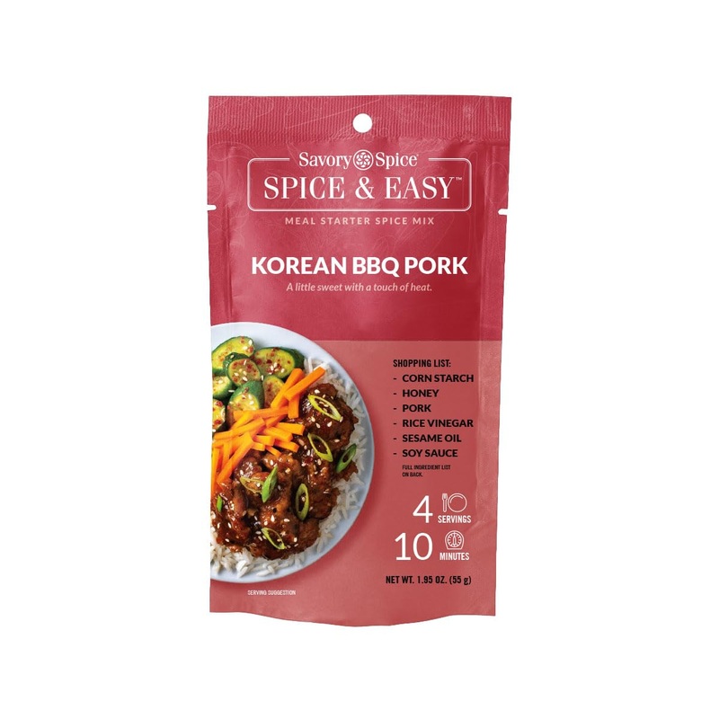 Savory Spice Korean Bbq Pork Spice & Easy Meal Starter Spice Mix | Korean Bbq Rub Seasoning Packet & Marinade Mix (Net: 1.95 Oz)