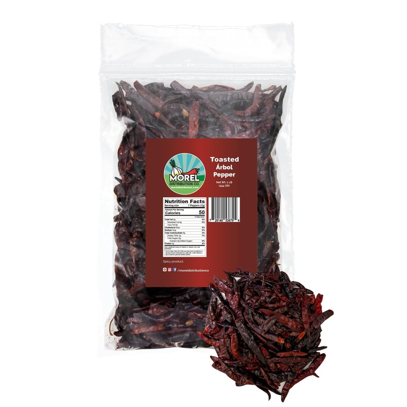 Toasted Chile De Arbol, Chile De Arbol Tostado. 4 Oz And 1 Lb. (1 Lb)