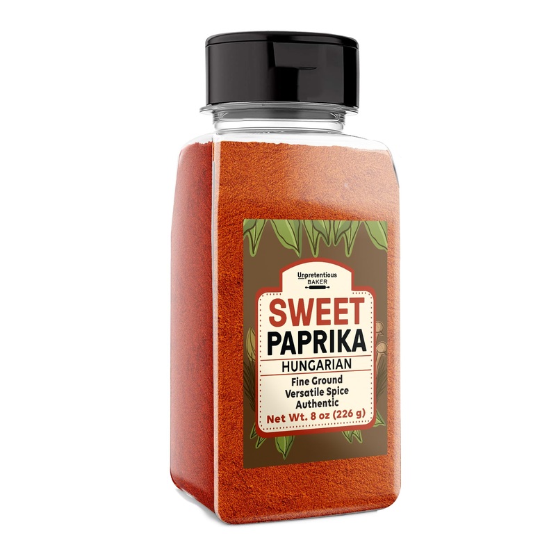 Unpretentious Sweet Hungarian Paprika, 2 Cups, Sweet & Savory, Fine Powder, Dry Rubs & Garnishes