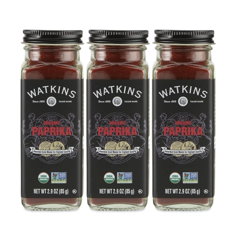 Watkins Gourmet Organic Spice Jar, Paprika, 2.9 Ounce Jar, 3 Count