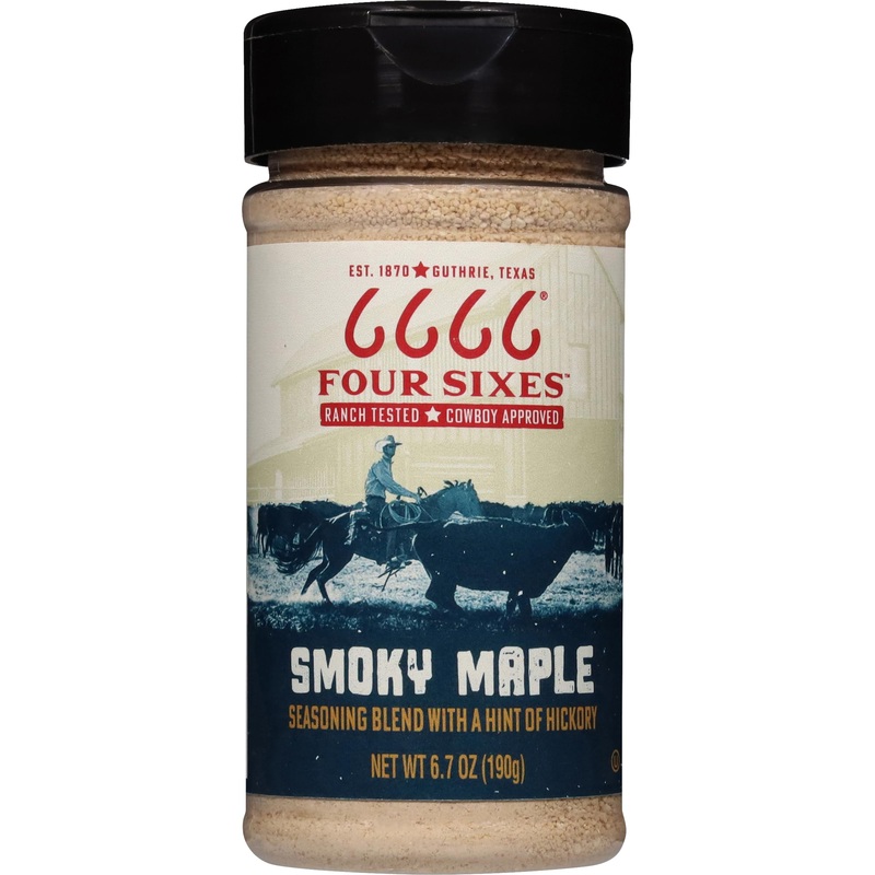 6666 Four Sixes Smoky Maple Seasoning, 6.7 Ounce